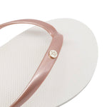 Sandalias playeras Ginny para mujer color hueso