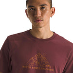 Camiseta Mtn para hombre color vino