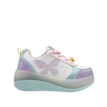Sneakers con rodos Mariposa para niña color multi