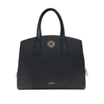 Cartera satchel Lauren para mujer color negro