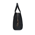 Cartera satchel Lauren para mujer color negro