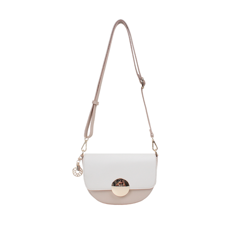 Cartera crossbody Muna para mujer color blush