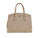 Cartera satchel Lauren para mujer color arena