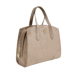 Cartera satchel Lauren para mujer color arena