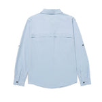 Camisa Tech para hombre color celeste