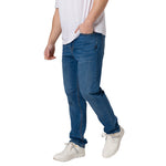 Jeans slim Triblend para hombre color indigo