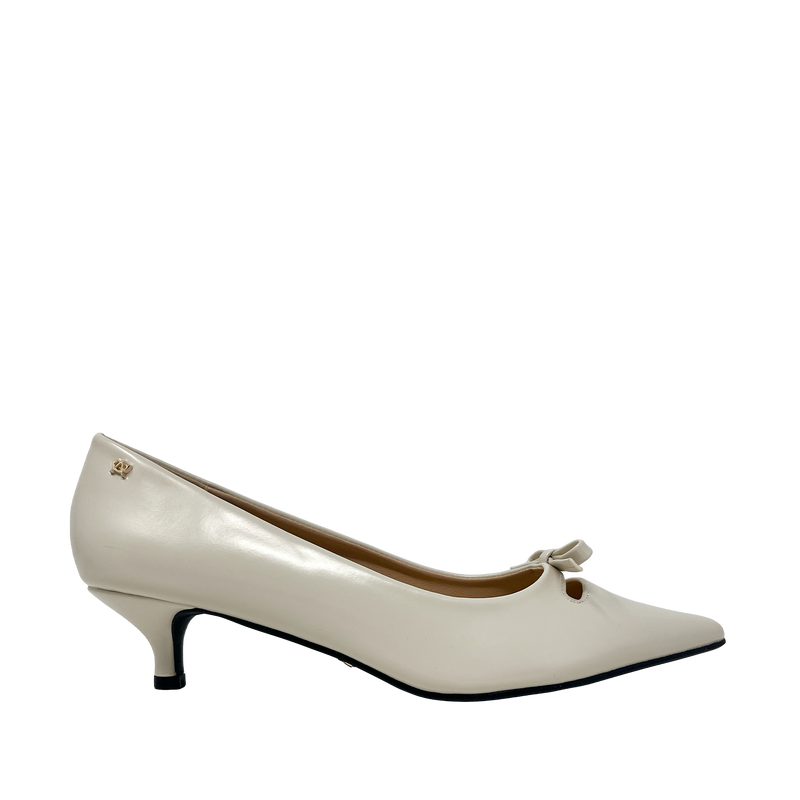 Tacones kitten Wilda para mujer color hueso