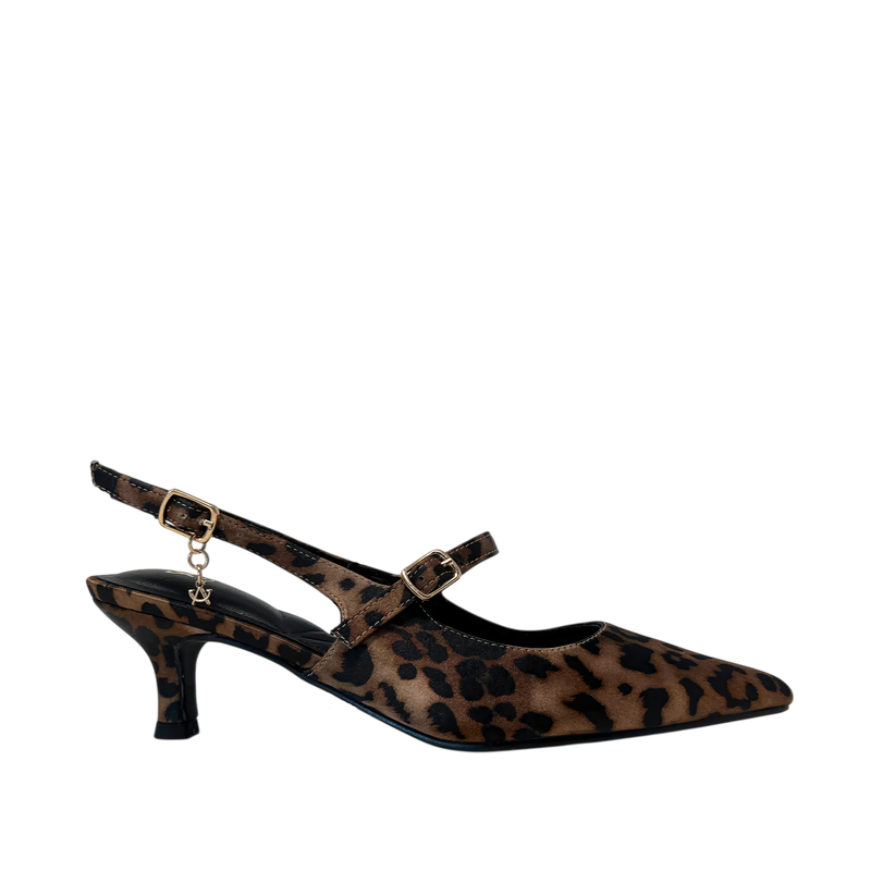 Tacones Bell para mujer color leopardo