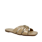 Sandalias flats Dari para mujer color nude
