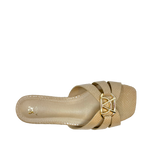 Sandalias flats Dari para mujer color nude