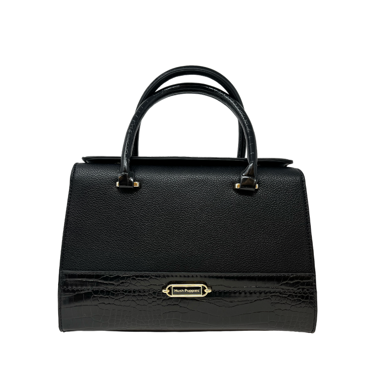 Cartera satchel Odette para mujer color negro
