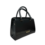 Cartera satchel Odette para mujer color negro