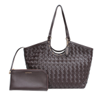Cartera tote Norah para mujer color café