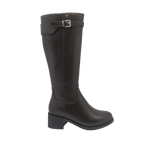 Botas de tacón Zafira para mujer color café