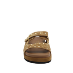 Sandalias flats Macadamia para mujer color tan