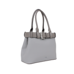 Cartera satchel Kaya para mujer color gris