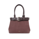 Cartera satchel Kaya para mujer color café