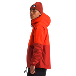Chaqueta impermeable Antora para hombre color rojo