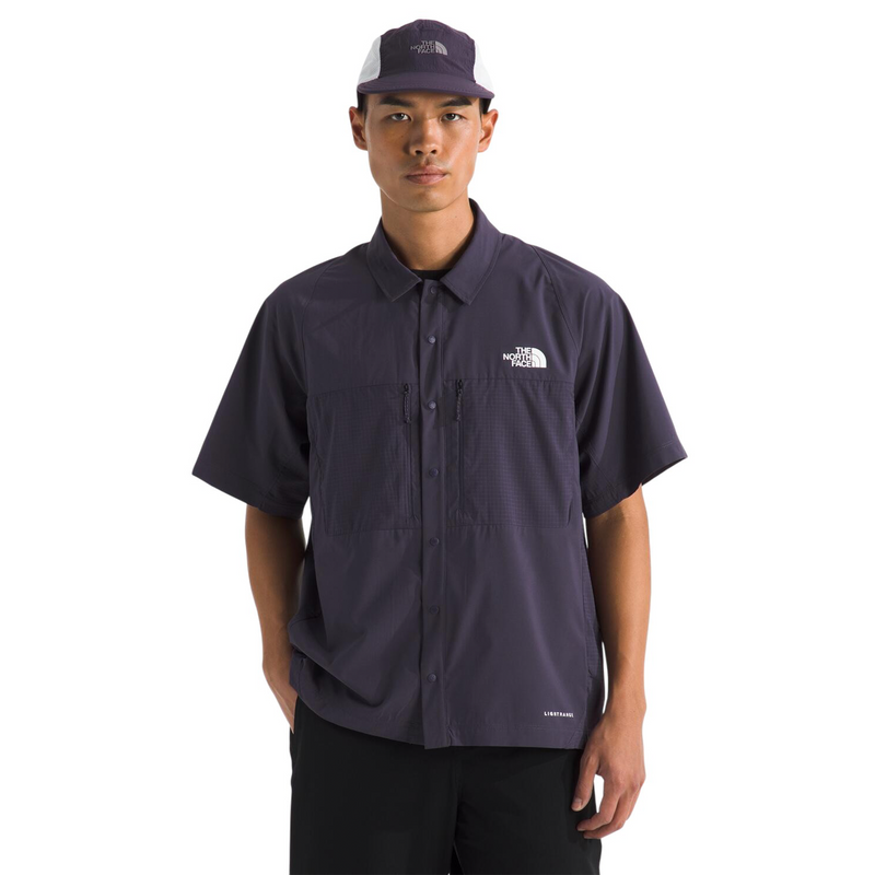 Camisa Trail Lightrange Ss para hombre color morado