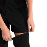 Pantalón convertible Basin para mujer color negro