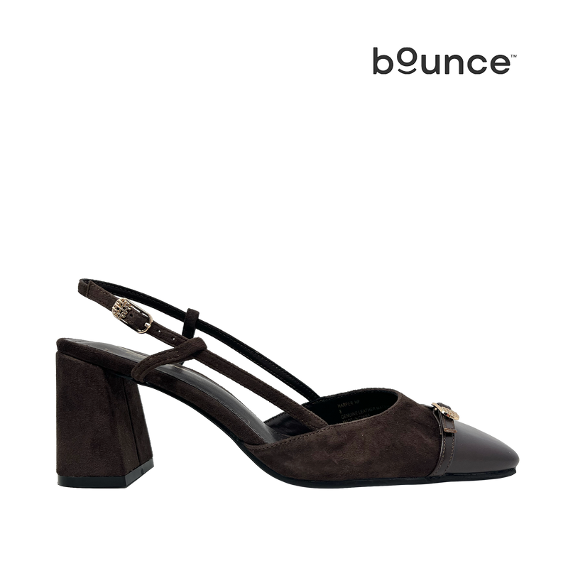 Tacones slingback Harper para mujer color café