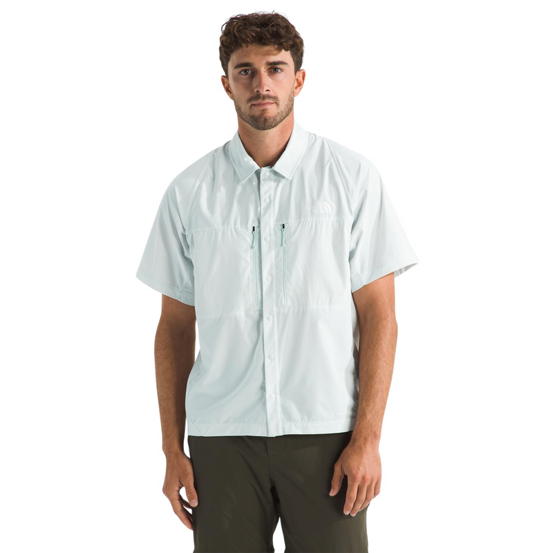 Camisa Trail Lightrange Ss para hombre color celeste
