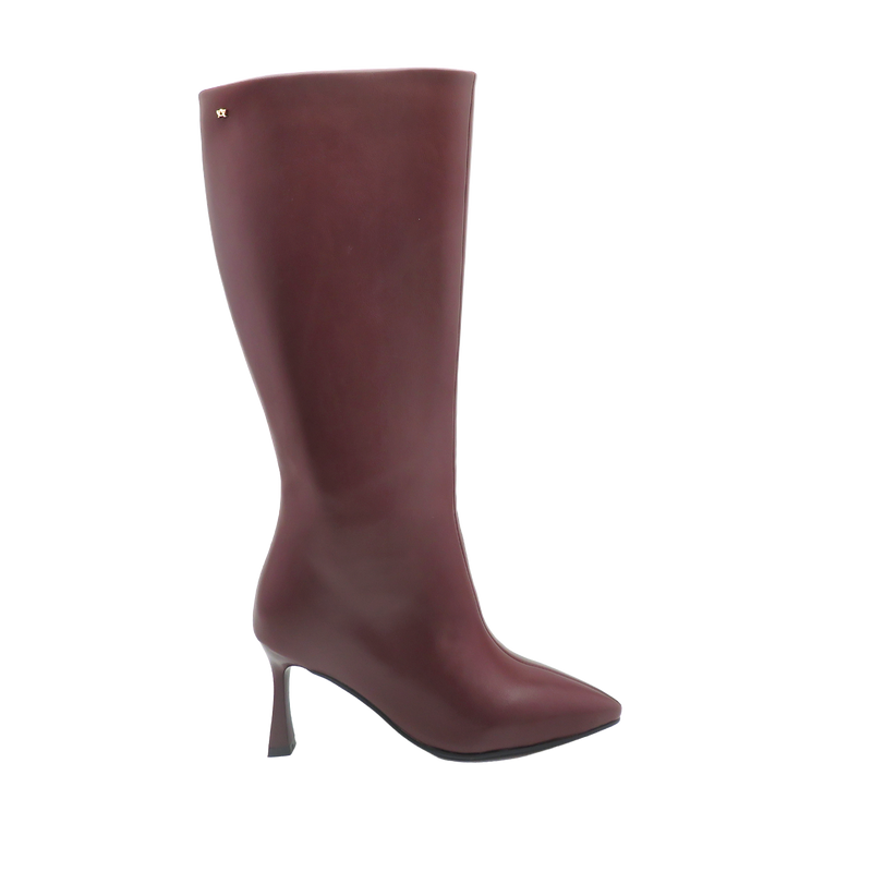 Botas de tacón Sierra para mujer color vino