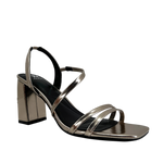 Sandalias de tacón Talisa para mujer color plateado