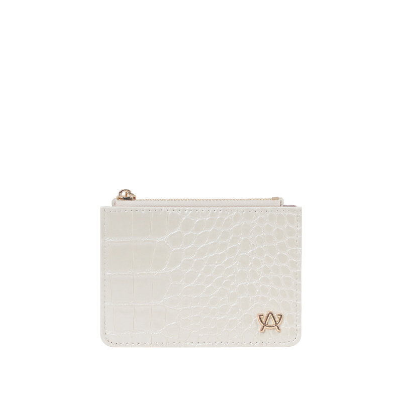 Billetera Selene para mujer color hueso