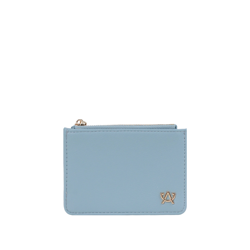 Billetera Selene para mujer color celeste