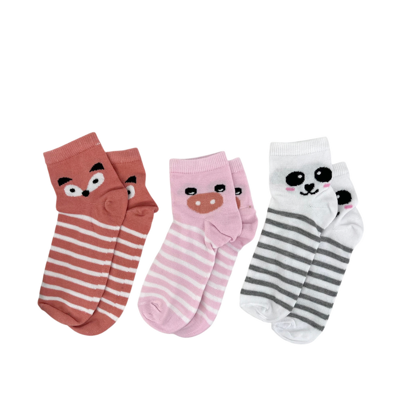 Punteras Animal 3 pack para niña color multi