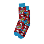 Calcetines Dad para hombre color rojo
