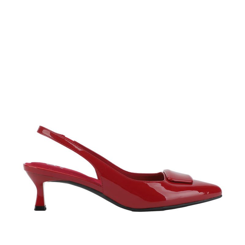 Tacones slingback Izanda para mujer color rojo