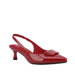Tacones slingback Izanda para mujer color rojo
