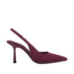 Tacones slingback Indianna para mujer color vino