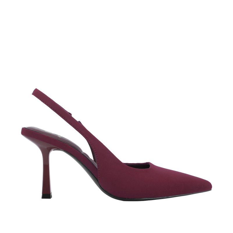 Tacones slingback Indianna para mujer color vino